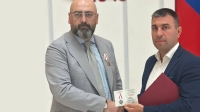 Благотворительный фонд имени Святителя Тихона наградил и.о. министра туризма Абхазии Теймураза Хишба медалью