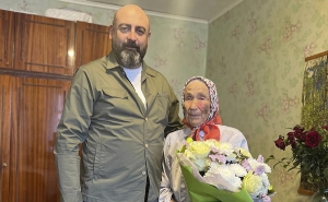 ТЕЙМУРАЗ ХИШБА ПОЗДРАВИЛ ВЕТЕРАНА ВОЙНЫ С ДНЕМ ПОБЕДЫ