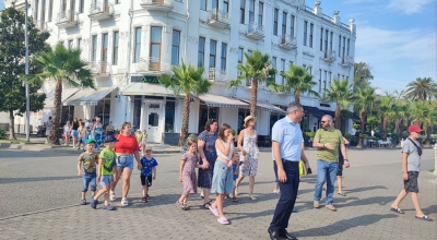 ДЕТИ ИЗ БЕЛГОРОДСКОЙ ОБЛАСТИ ПОСЕТИЛИ СУХУМ В РАМКАХ КУЛЬТУРНО-ОЗДОРОВИТЕЛЬНОЙ ПРОГРАММЫ